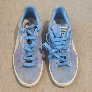 Men's Puma Light Blue Suede Sneakers